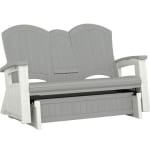 Suncast Commercial® Adirondack Glider, Dove Grey
